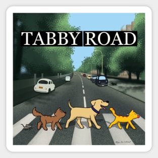 Herb and Friends Tabby Road Sticker